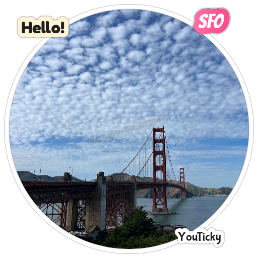 Beautiful gold gate bridge